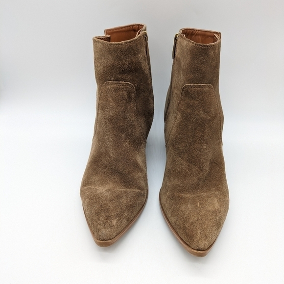 Franco Sarto Shaina western suede leather heeled boot 9.5 - Picture 11 of 12